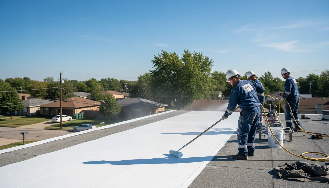 Commercial roof coating in Beasley, TX near me